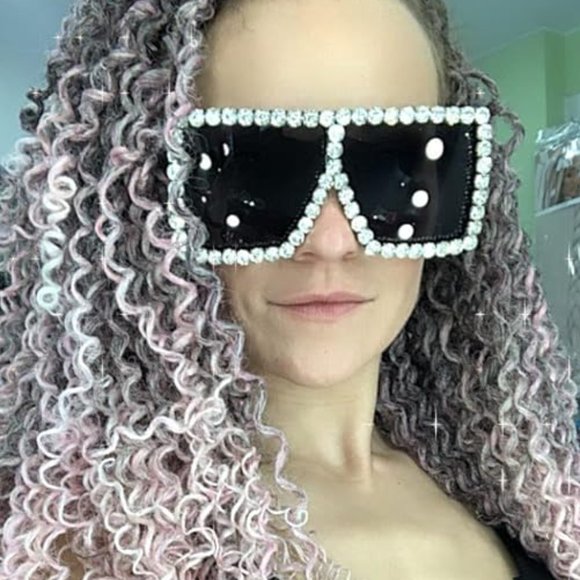 Sparkling crystal sunglasses main image 5